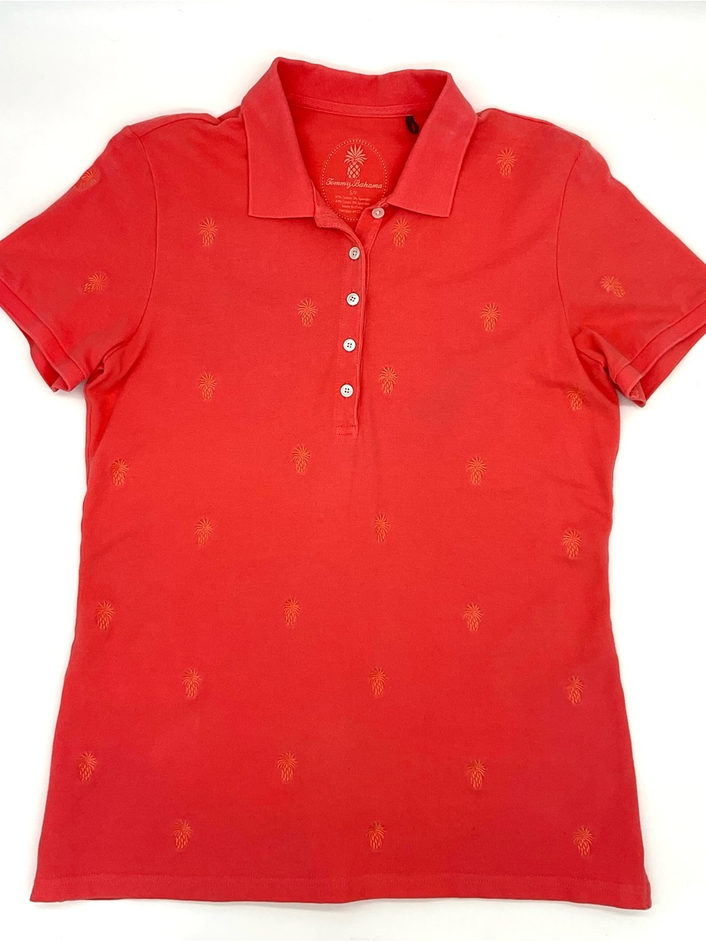 Tommy Bahama Pineapple Polo Shirt, Small
